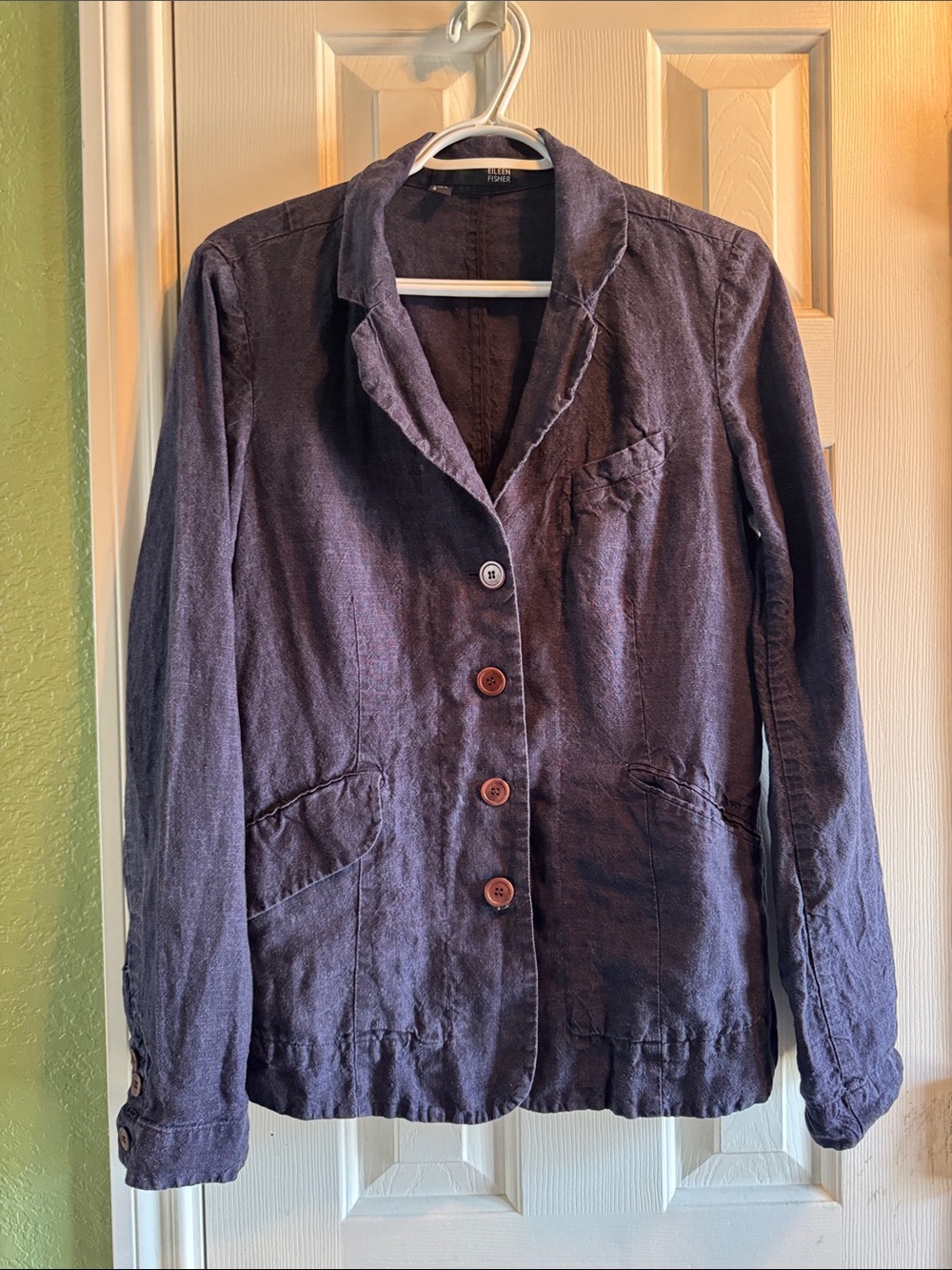 Eileen Fisher Linen Blend Blazer